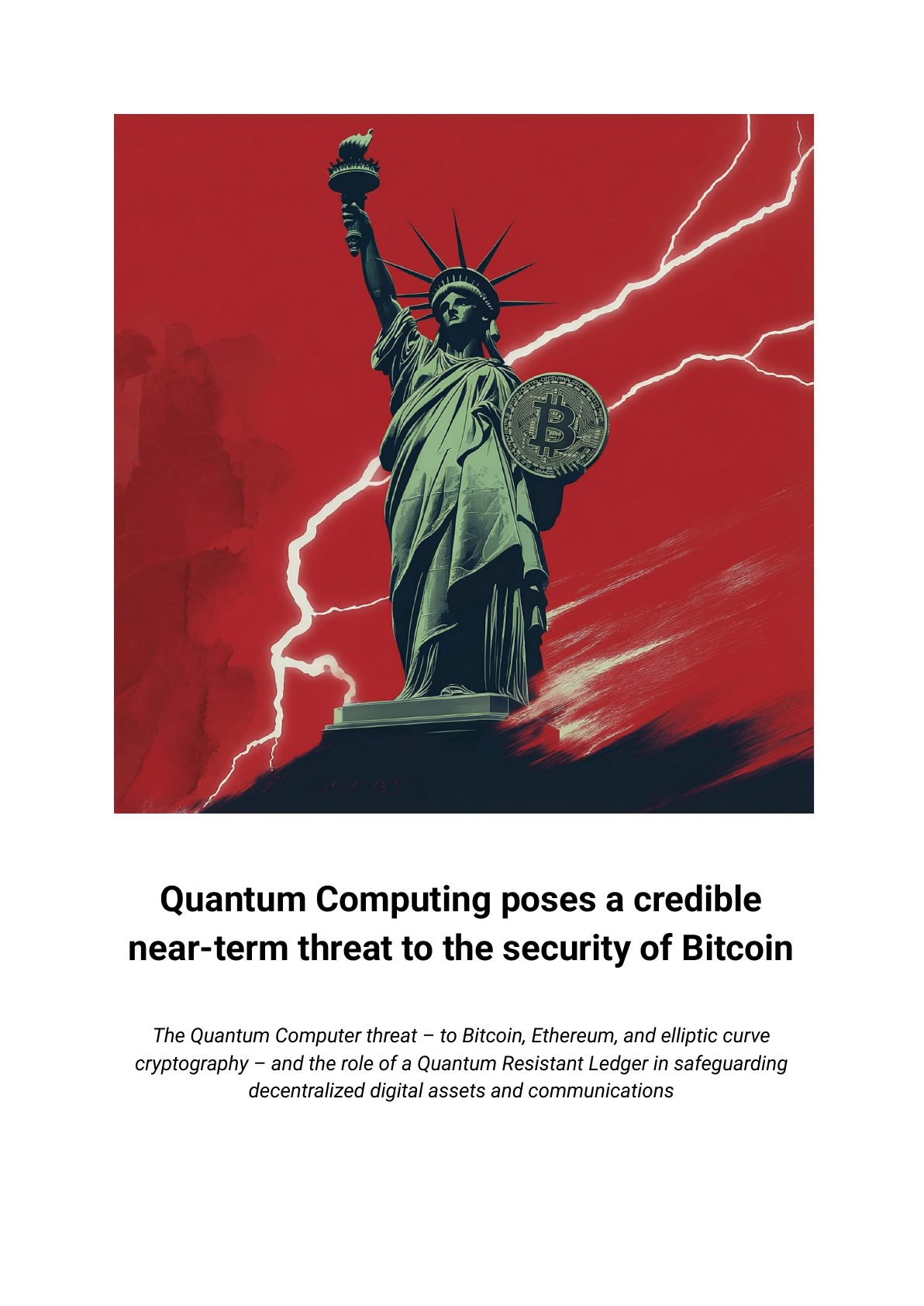 Quantum Computing and Bitcoin report, page 1 of 13