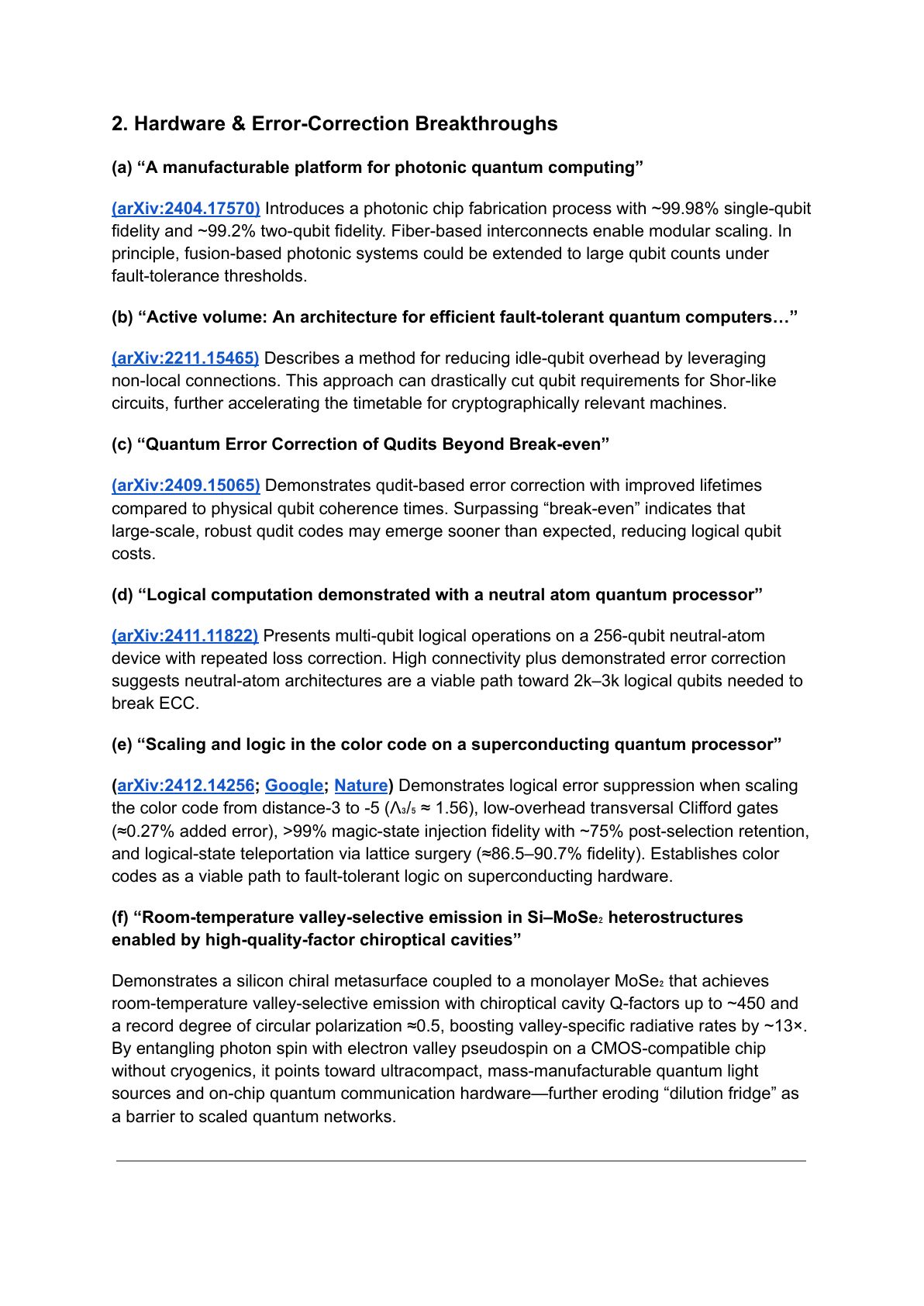 Quantum Computing and Bitcoin report, page 7 of 13