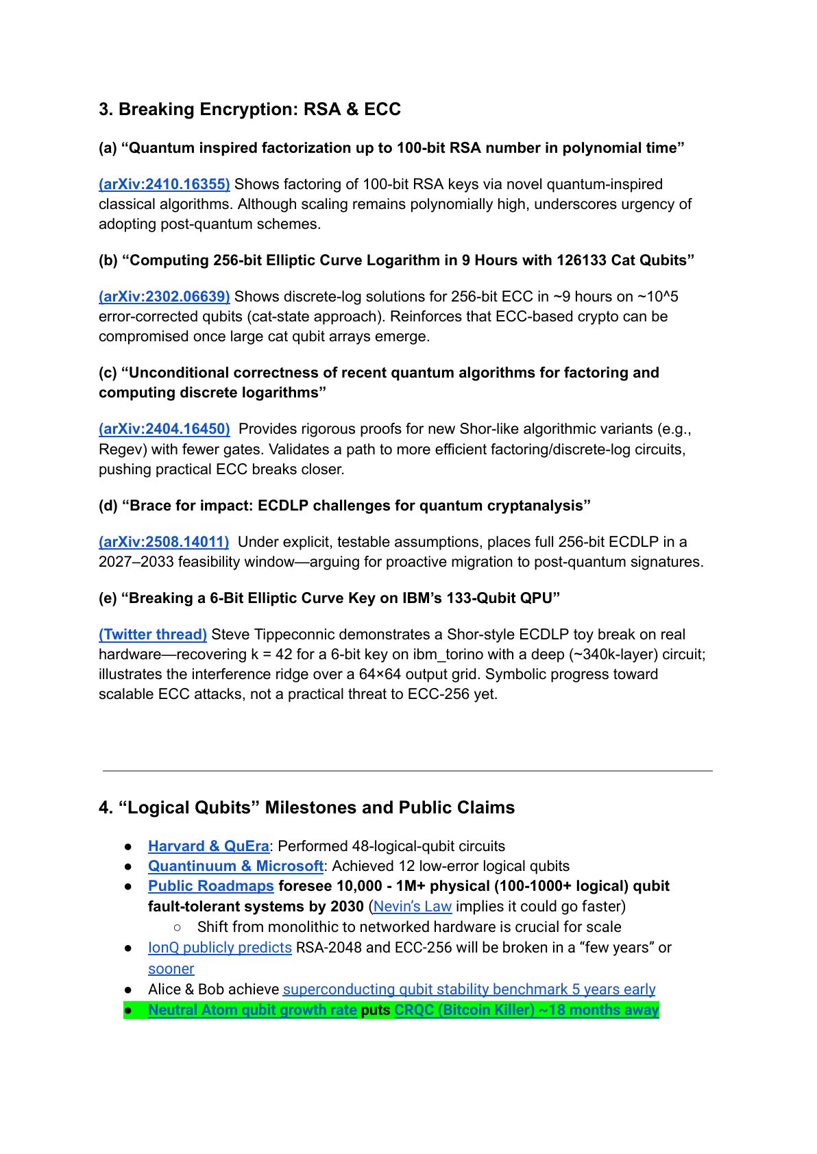 Quantum Computing and Bitcoin report, page 8 of 13