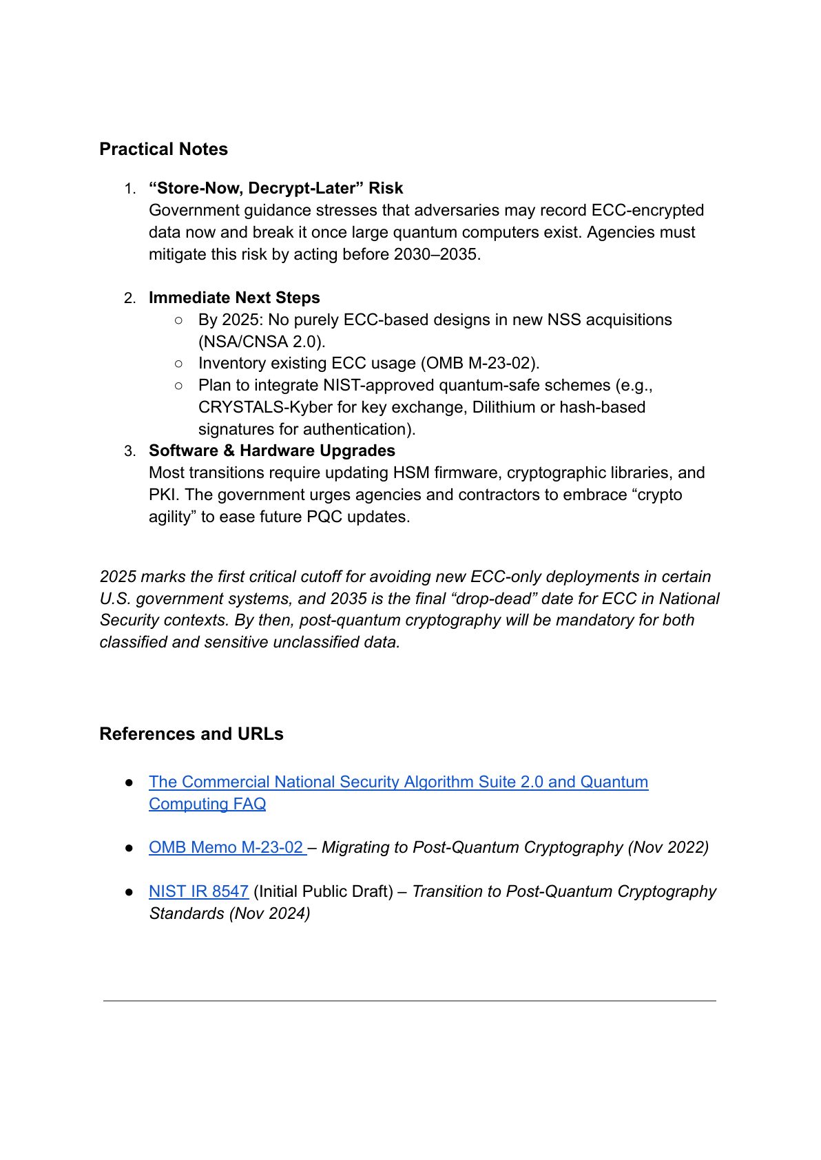 Quantum Computing and Bitcoin report, page 10 of 13