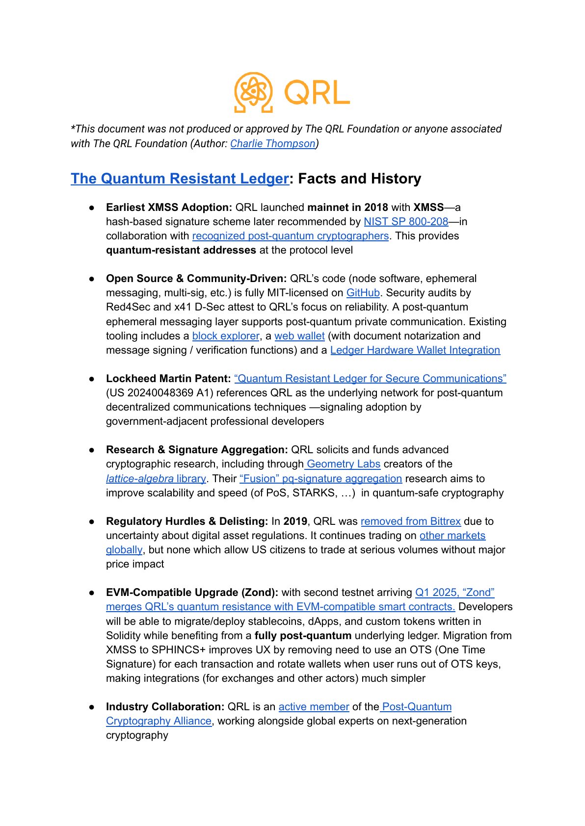 Quantum Computing and Bitcoin report, page 12 of 13